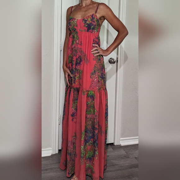 Halston silk maxi dress - Picture 4 of 8